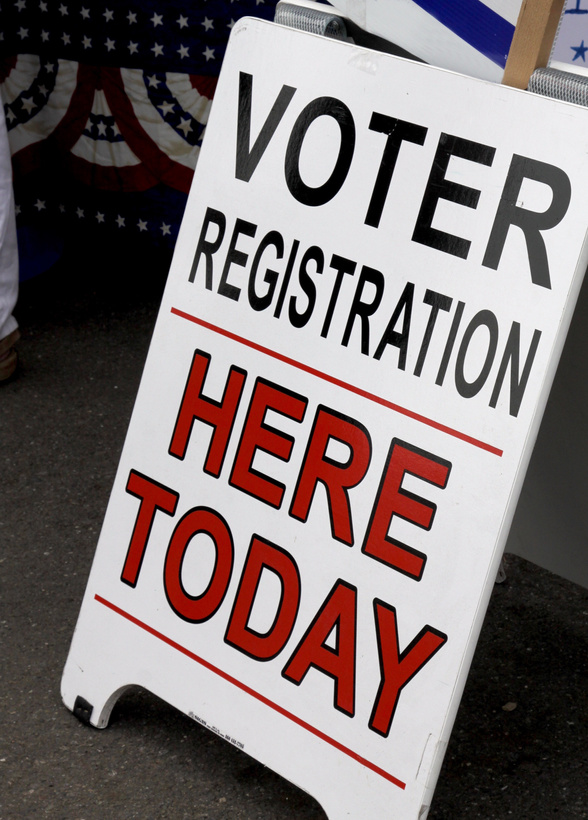 Voter Registration Sign